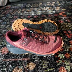 Salomon Women's Athletic Shoes - Maroon and Black